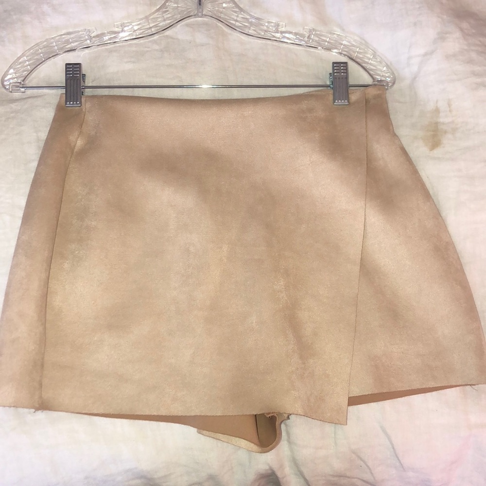Suede Skort